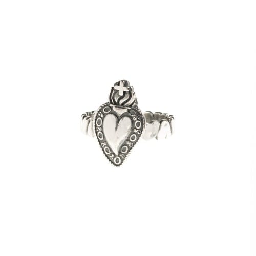 Sterling Silver Sacred Heart Ring