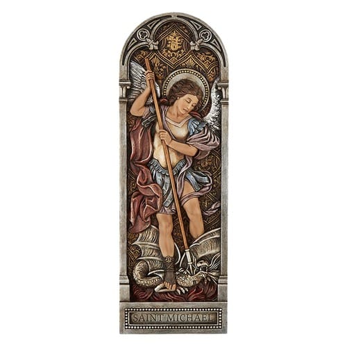 St. Michael Plaque, 12&quot;