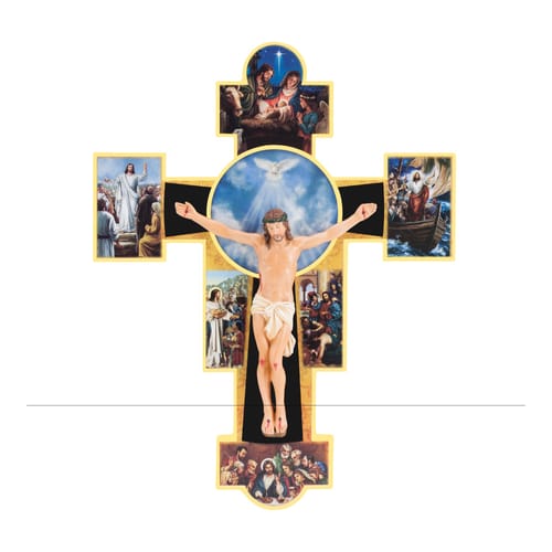 Life of Christ Crucifix, 10.5&quot;