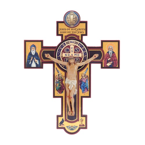 Ornate Saint Benedict Crucifix,10.5&quot;
