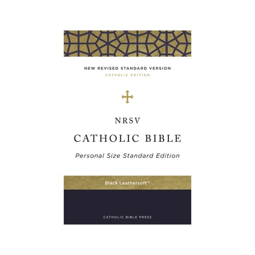 NRSV Catholic Bible - Standard Personal Size Black Leathersoft