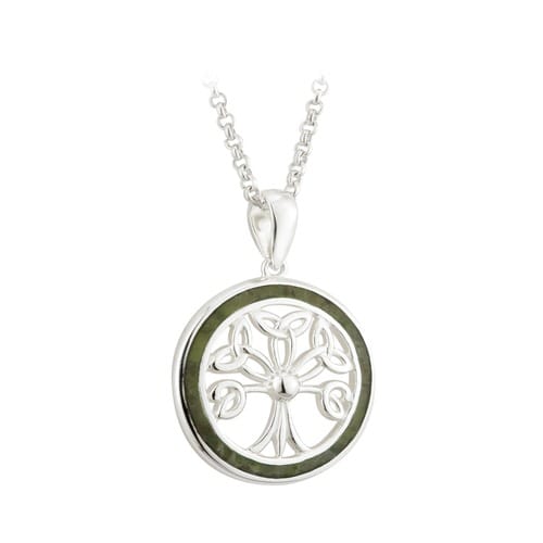 Sterling Silver Trinity Knot Tree of Life Pendant