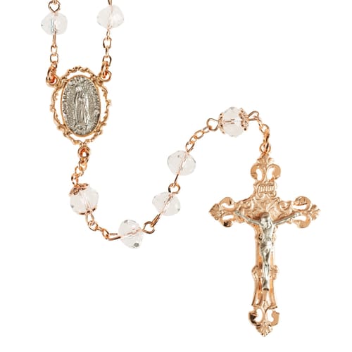 Rose Gold Plated Guadalupe Rosary