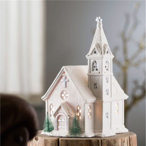 Belleek Winter Church LED Lamp