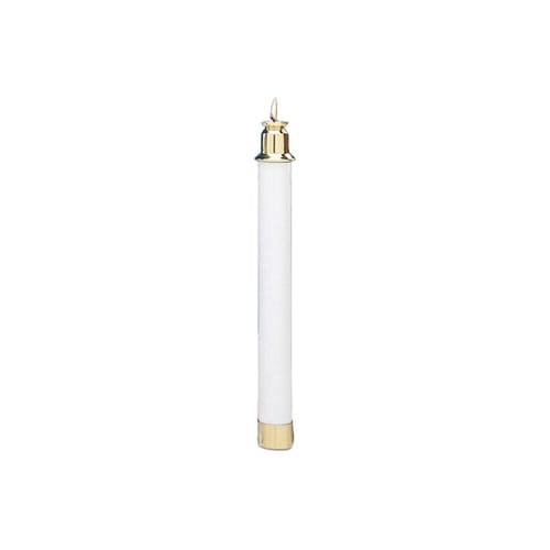 White Tube Altar Candlestick