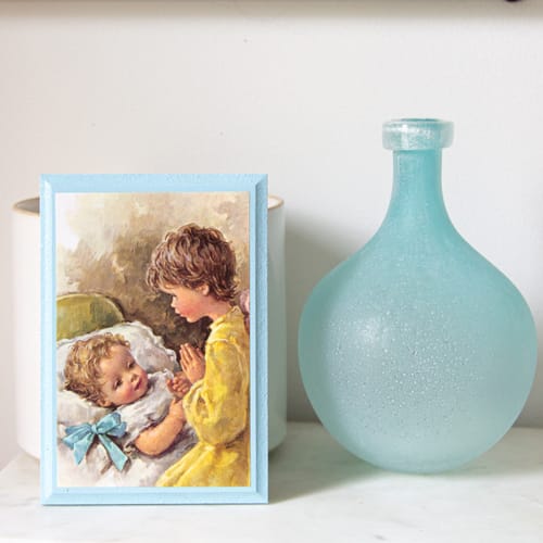 Italian Guardian Angel Plaque for Boys