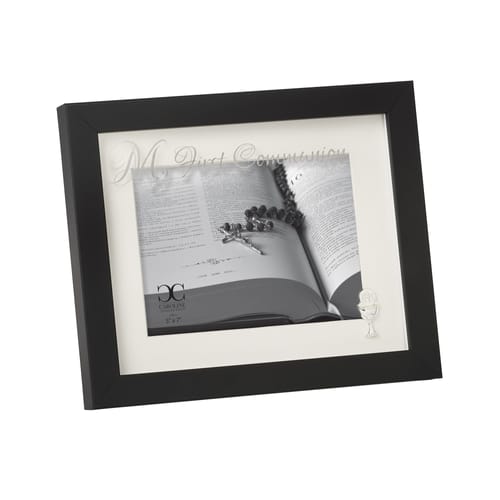 Black Inset First Communion Photo Frame - 5&quot; x 7&quot;