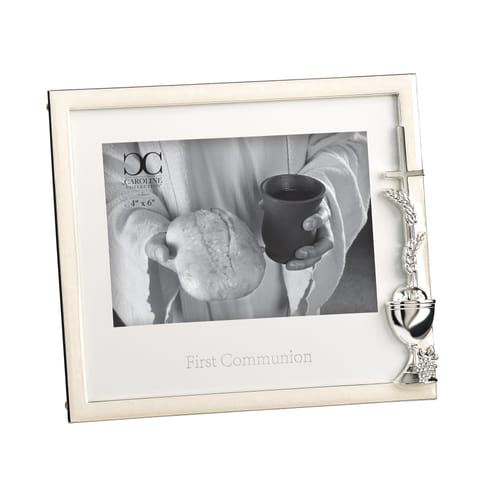 Pearlized First Communion Photo Frame - 4&quot; x 6&quot;