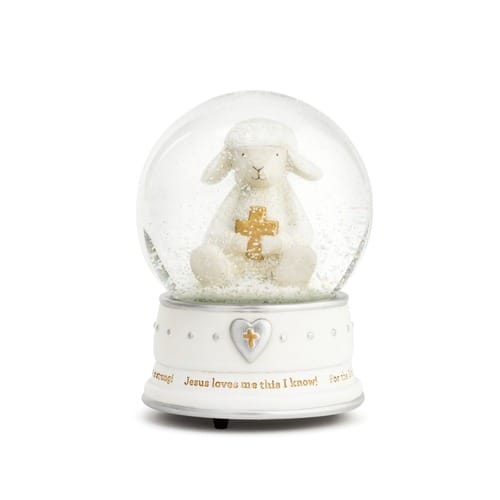 Little Lamb of God &quot;Jesus Loves Me&quot; Musical Water Globe