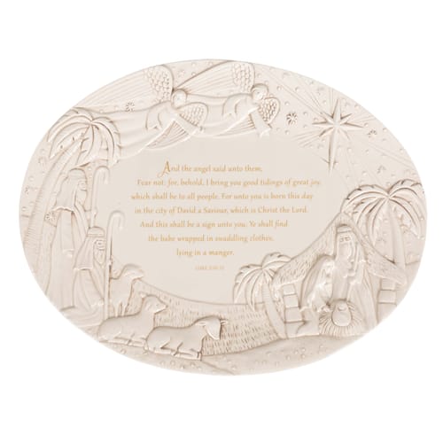 Nativity Earthenware Serving Platter