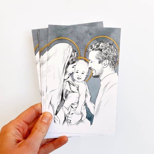 Holy Family Print Bundle - Set of 10 - 4&quot; x 6&quot;...