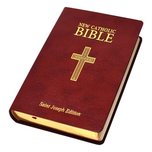 St. Joseph New Catholic Bible - Burgundy Leather (Personal Size)