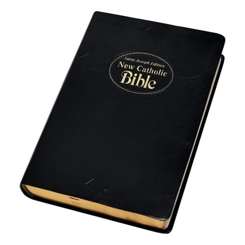 Black Large Font New Catholic Bible - DuraLux