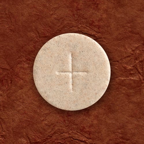 1-3/8&quot; Whole Wheat Communion Hosts with Cross, Box of 1000