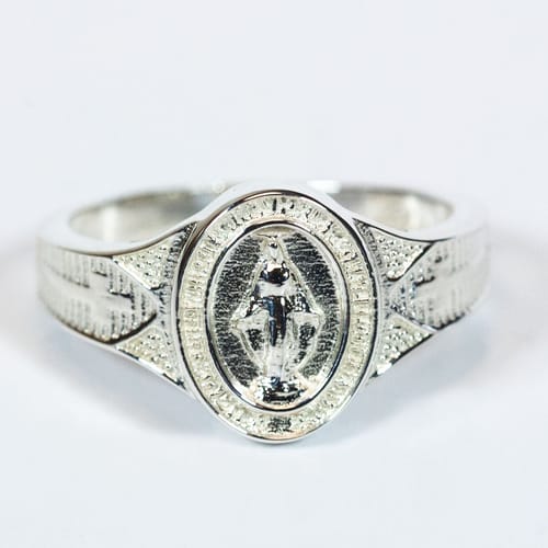 Sterling Miraculous Medal Ring