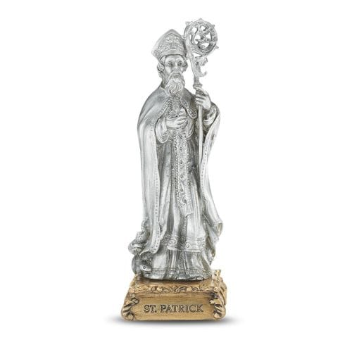 Pewter St. Patrick Figurine - 4.5&quot;