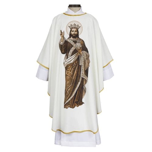 Christ The King Gold Lace Chasuble