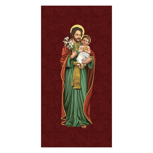 St. Joseph &amp; Child Banner - 2' x 6'