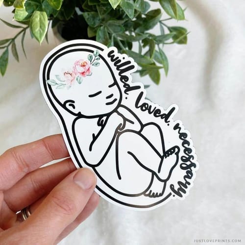 Pro-Life Baby Car Magnet