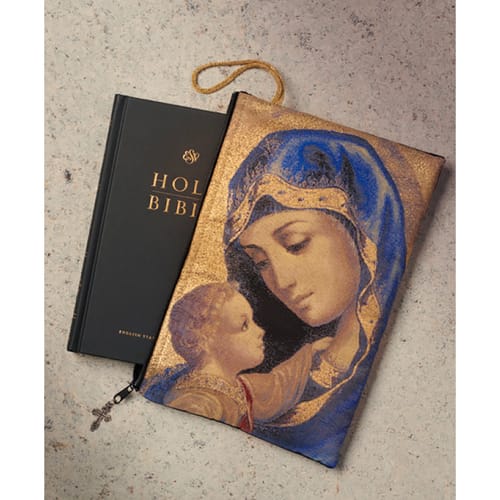 Madonna &amp; Child Tapestry Bible Case