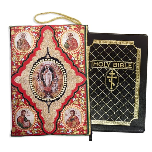 Four Evangelists &amp; Resurrection Tapestry Bible Case