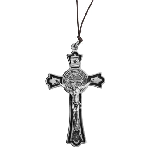 Black St. Benedict Pectoral Crucifix