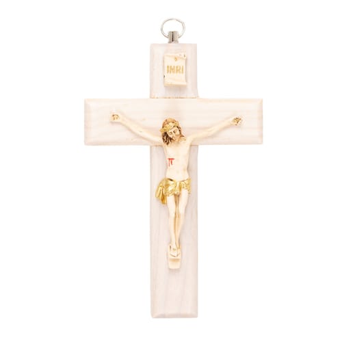 Italian Ash Wood Crucifix