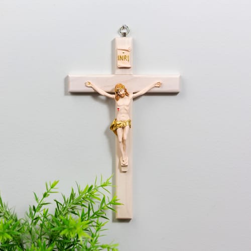 Italian Ash Wood Crucifix