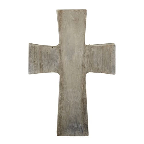 Gray Wood Standing Cross - Medium