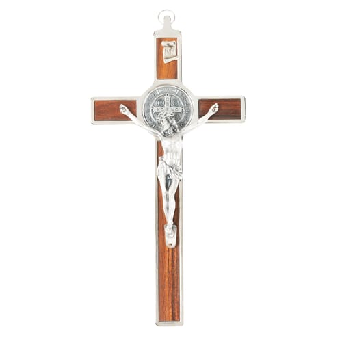 St. Benedict 8&quot; Rosewood Crucifix