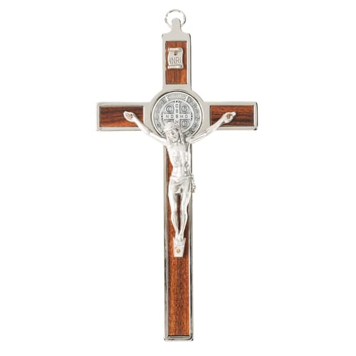 St. Benedict 6&quot; Rosewood Crucifix