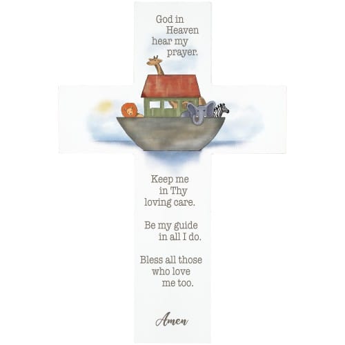 Hear My Prayer Noah's Ark Children's Cross