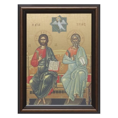 Trinity Icon w/ Cherry Frame (8x12)