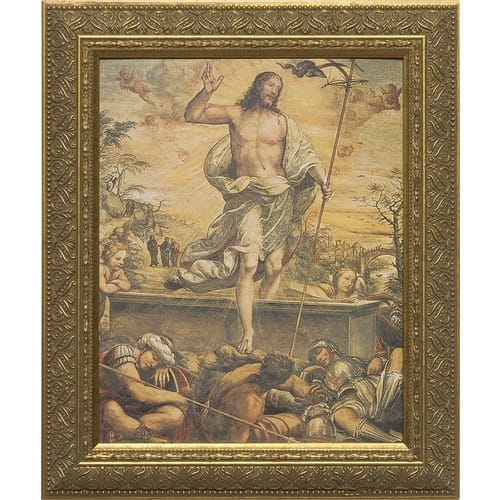 Resurrection of Christ with Gold Frame