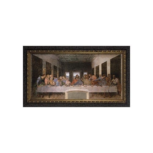 The Last Supper in Dark Ornate Frame