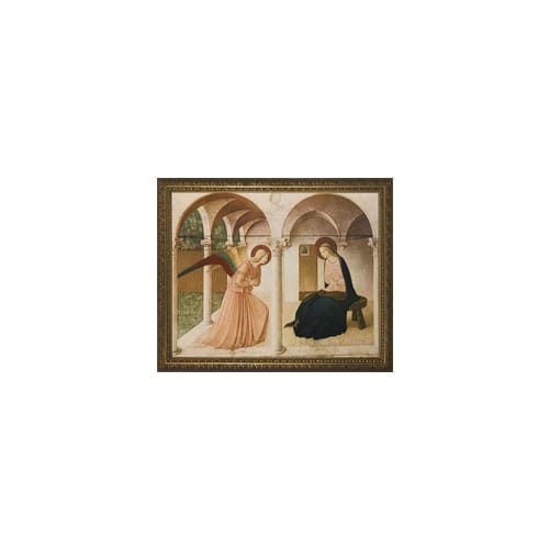 The Annunciation by Fra Angelico, Gold Frame