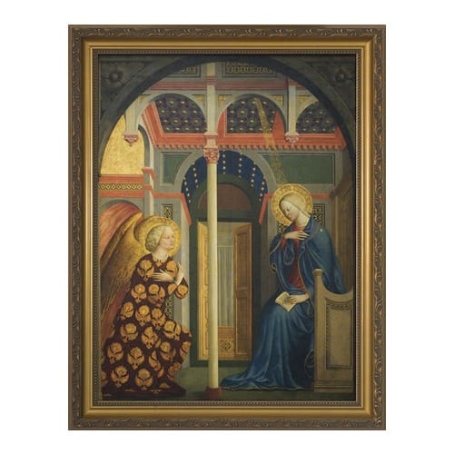 The Annunciation w/ Gold Frame