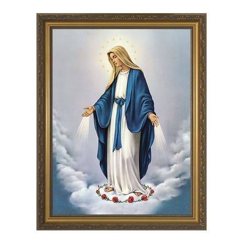 Our Lady of Grace w/ Gold Frame