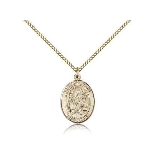 Gold Filled St. Apollonia Pendant w/ Chain