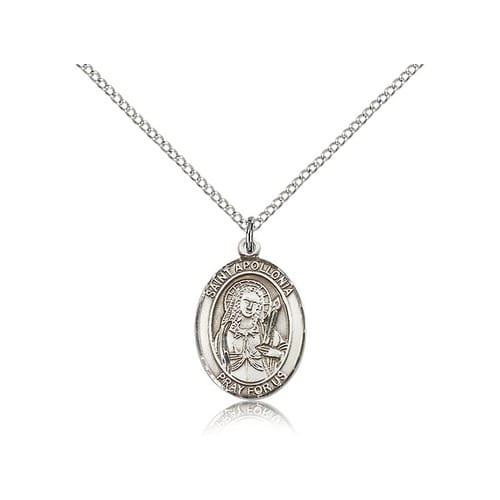 Sterling Silver St. Apollonia Pendant w/ Chain