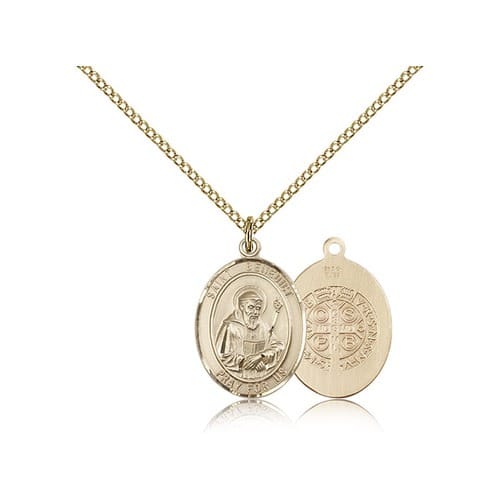 Gold Filled St. Benedict Pendant w/ Chain