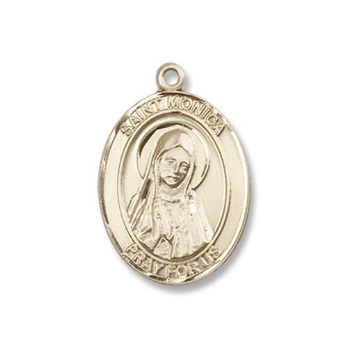 Gold Filled St. Monica Pendant w/ Chain