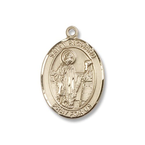 Gold Filled St. Richard Pendant w/ Chain