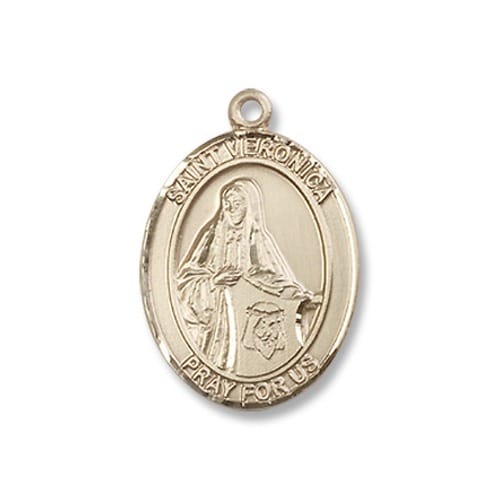 Gold Filled St. Veronica Pendant w/ Chain