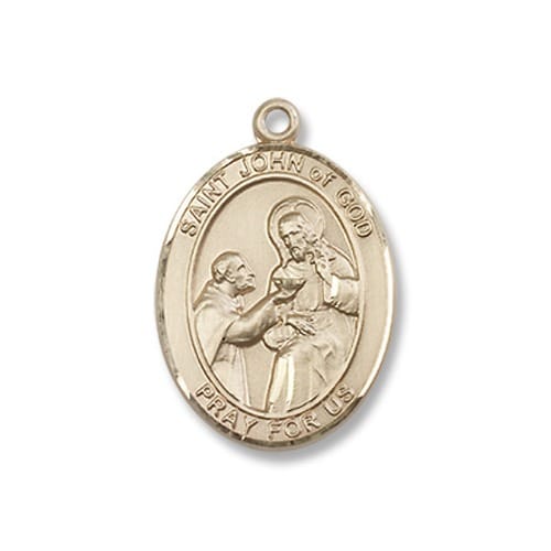 Gold Filled St. John of God Pendant w/ Chain