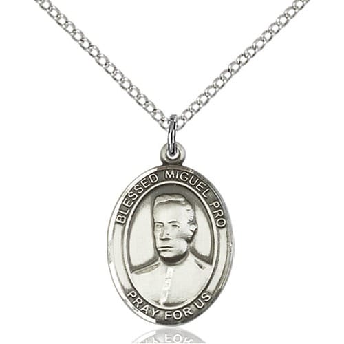 Sterling Silver Blessed Miguel Pro Pendant
