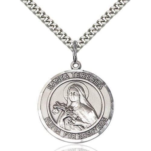 Sterling Silver Santa Teresita Pendant