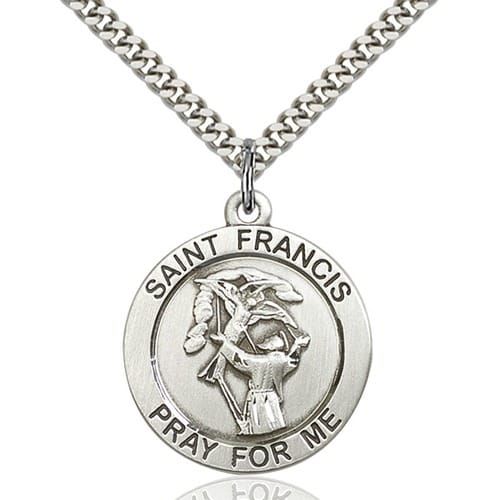 Sterling Silver St. Francis Pendant