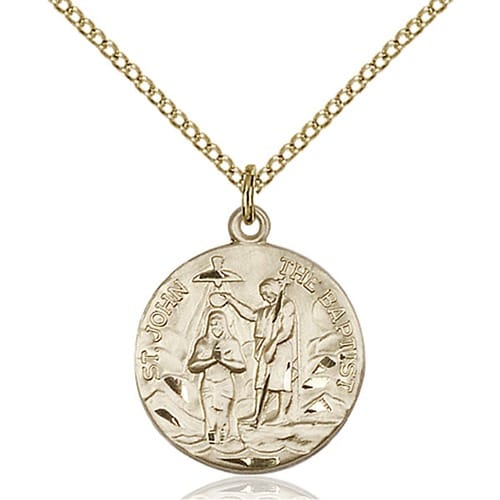 14kt Gold Filled St. John the Baptist Pendant