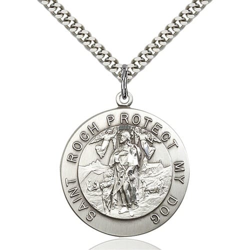 Sterling Silver St. Roch Pendant